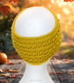 Crochet headband, ear warmer. Gold, mustard twist ear warmer. Gold headband. - Image 4