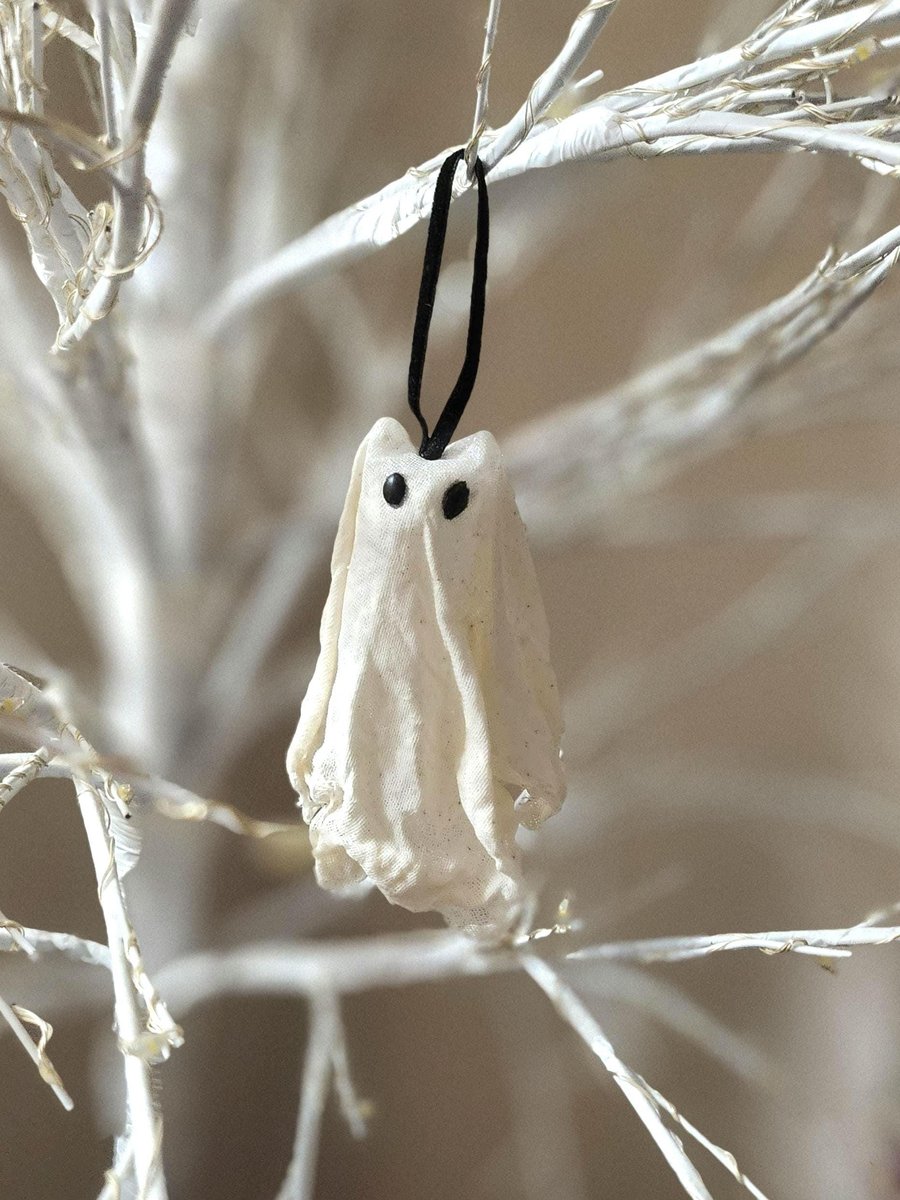 Hanging Cat Ghost, Halloween Decoration, 3D Floating Ghost Ornament