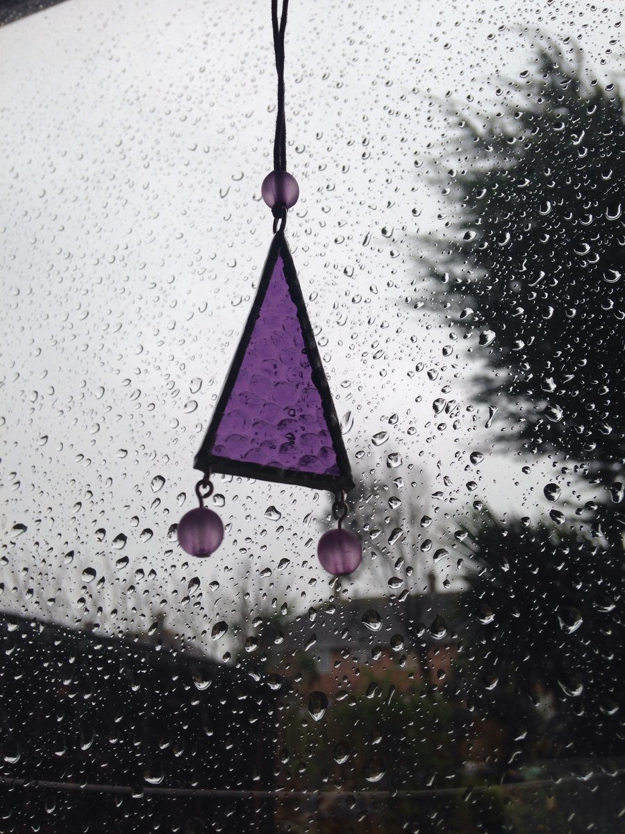 Purple glass pendent 