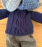 Knitted Blue Elephant - Image 3