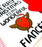 Christmas Card for Fiancee Merry Christmas to my Wonderful Fiancée   - Image 8
