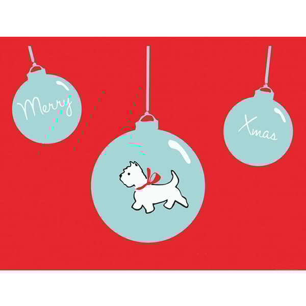 West Highland Terrier Christmas Card