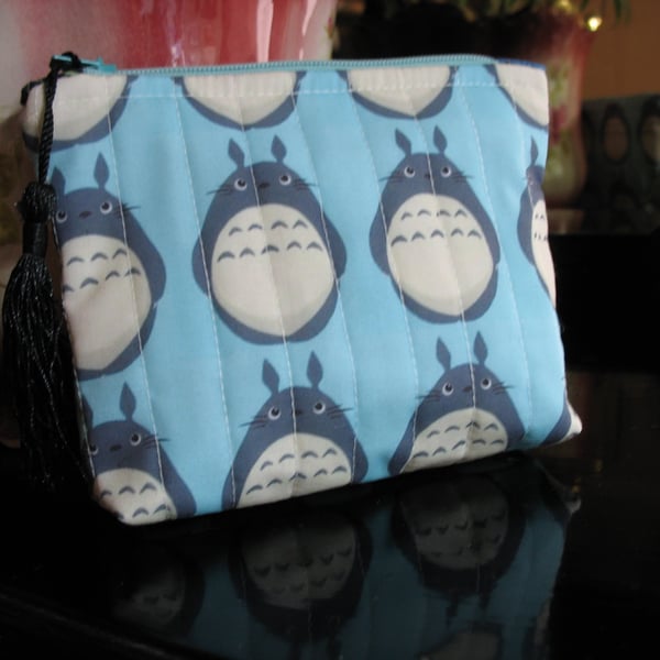 Cute Totoro zipped make up bag