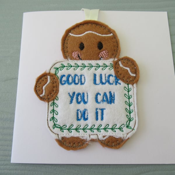 Good Luck Hanging Decoration Keepsake Card