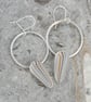 Statement fordite hoop earrings - Image 3