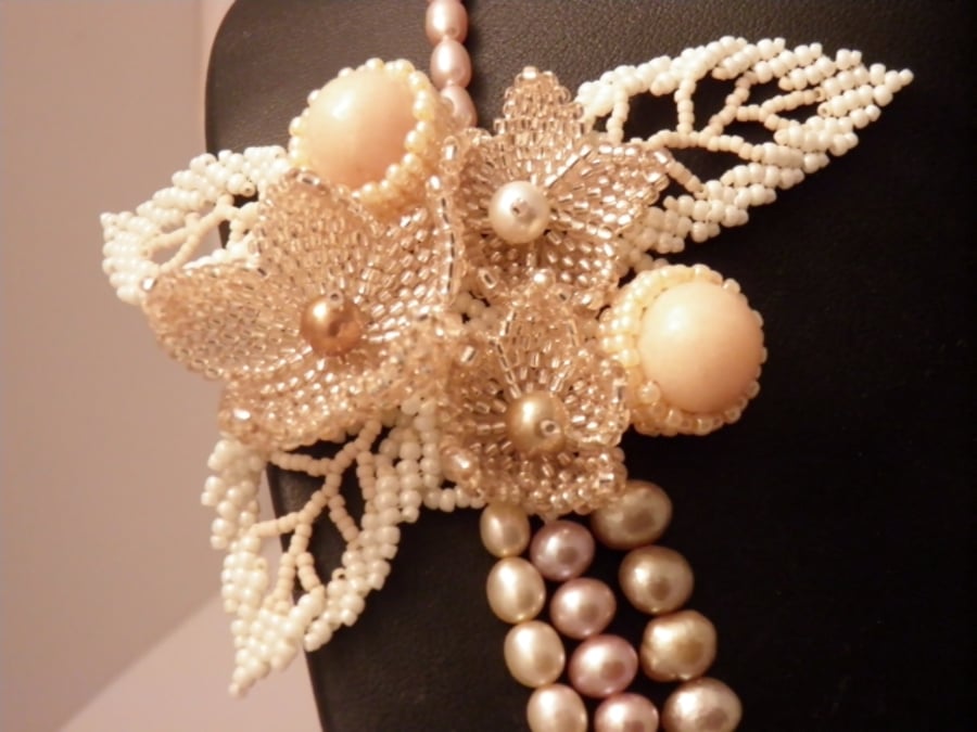 Spring Wedding Freshwater Pearl Necklace