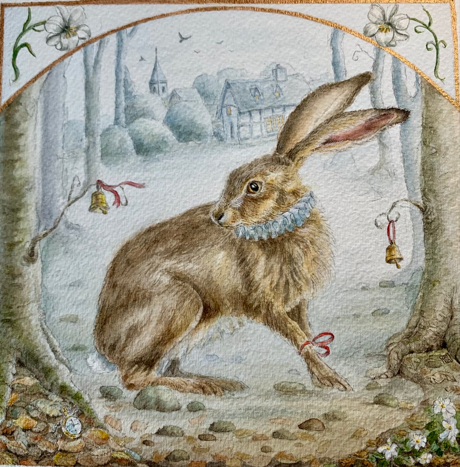 Hare-bells Greeting Card