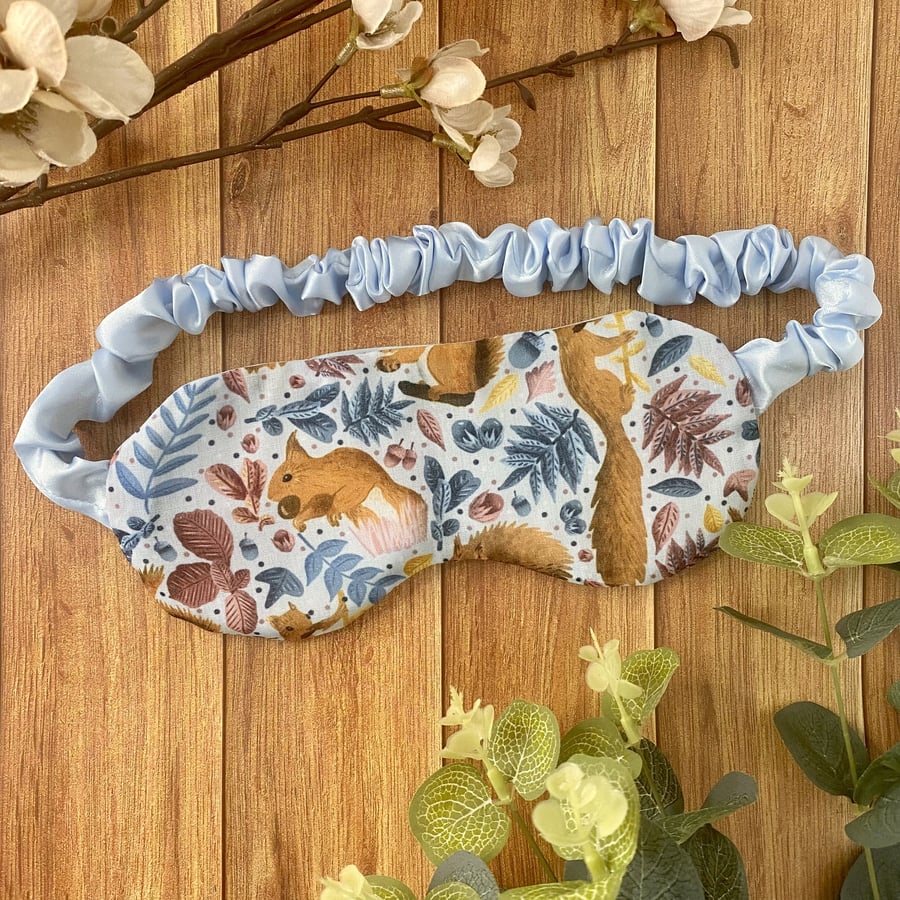 Relaxation Gift: Red Squirrel Sleep Mask -Perfect Summer Gift for Sleep Deprived