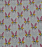 1 Metre Cute Easter Bunny Quilting Craft Cotton Fabric 1.12m Wide 160gsm