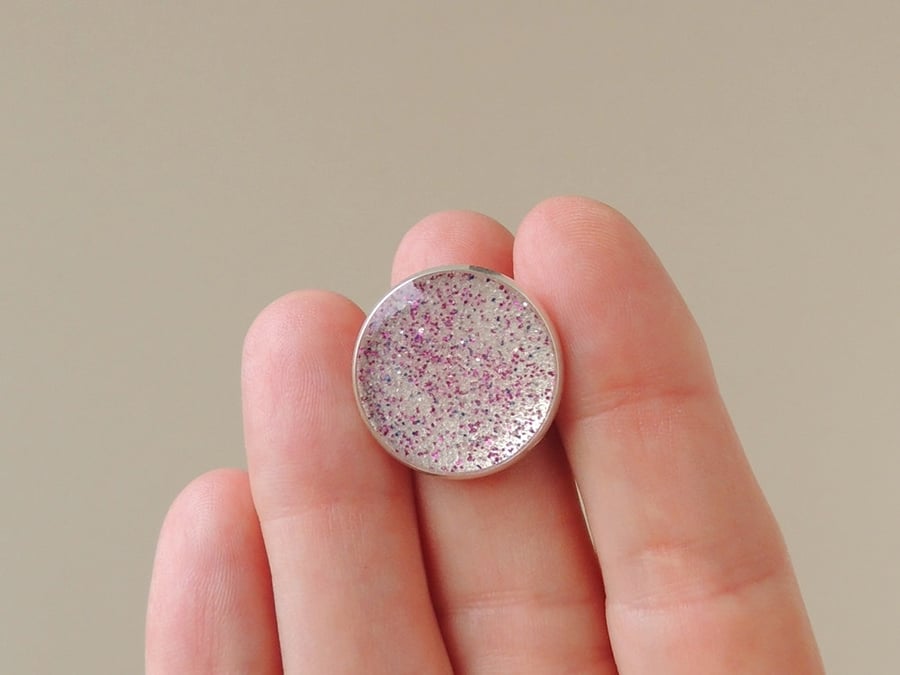 Pink Glitter Ring - SALE (728)