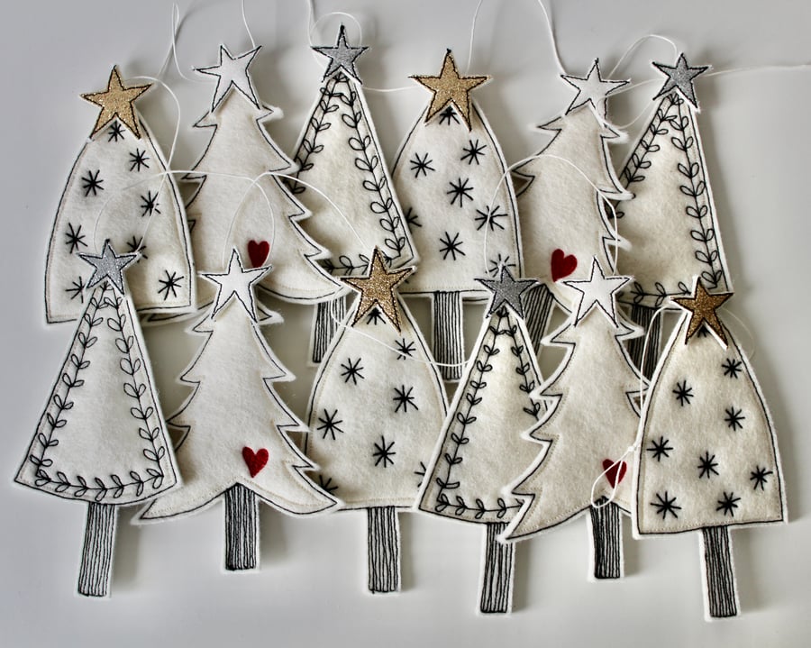 Special Order for Angela - 'Christmas Tree Garland' - Hanging Decoration