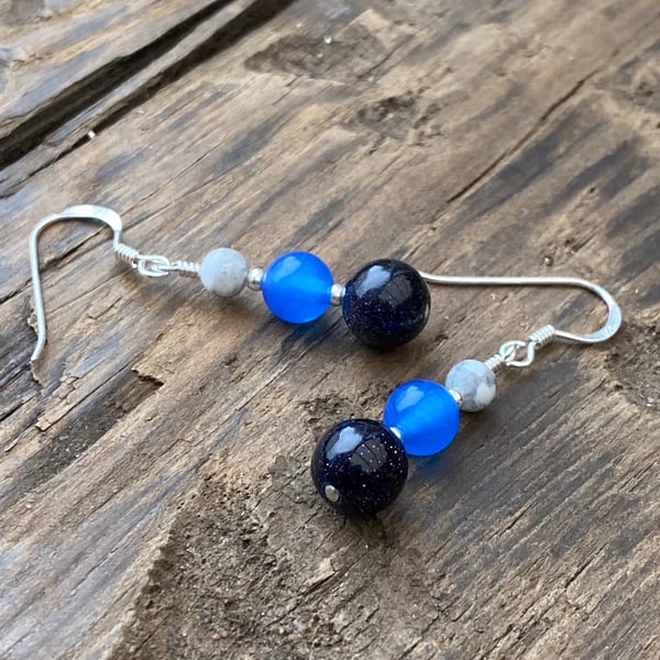 Beaded hot sale post earrings