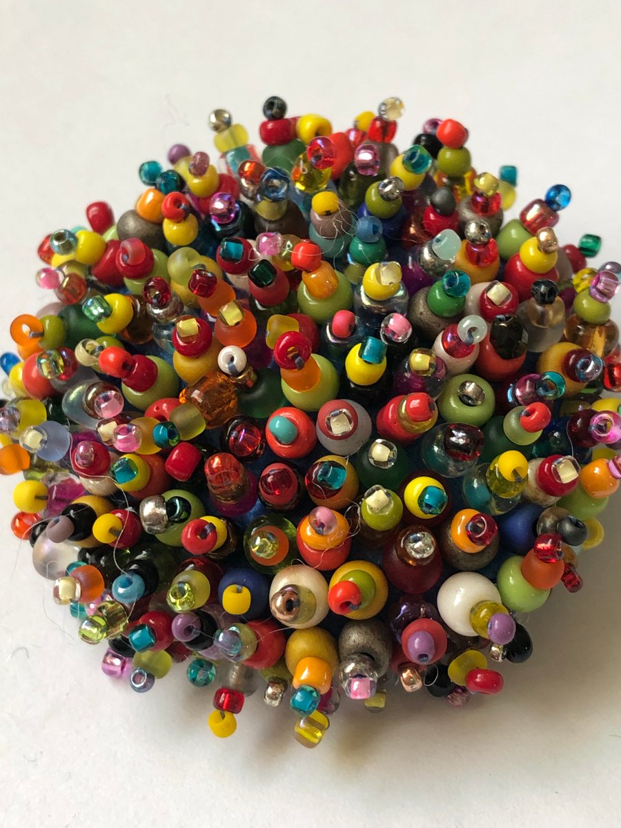 Beaded Brooch Pin