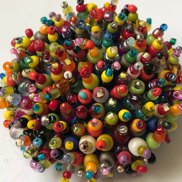 Beaded Brooch Pin