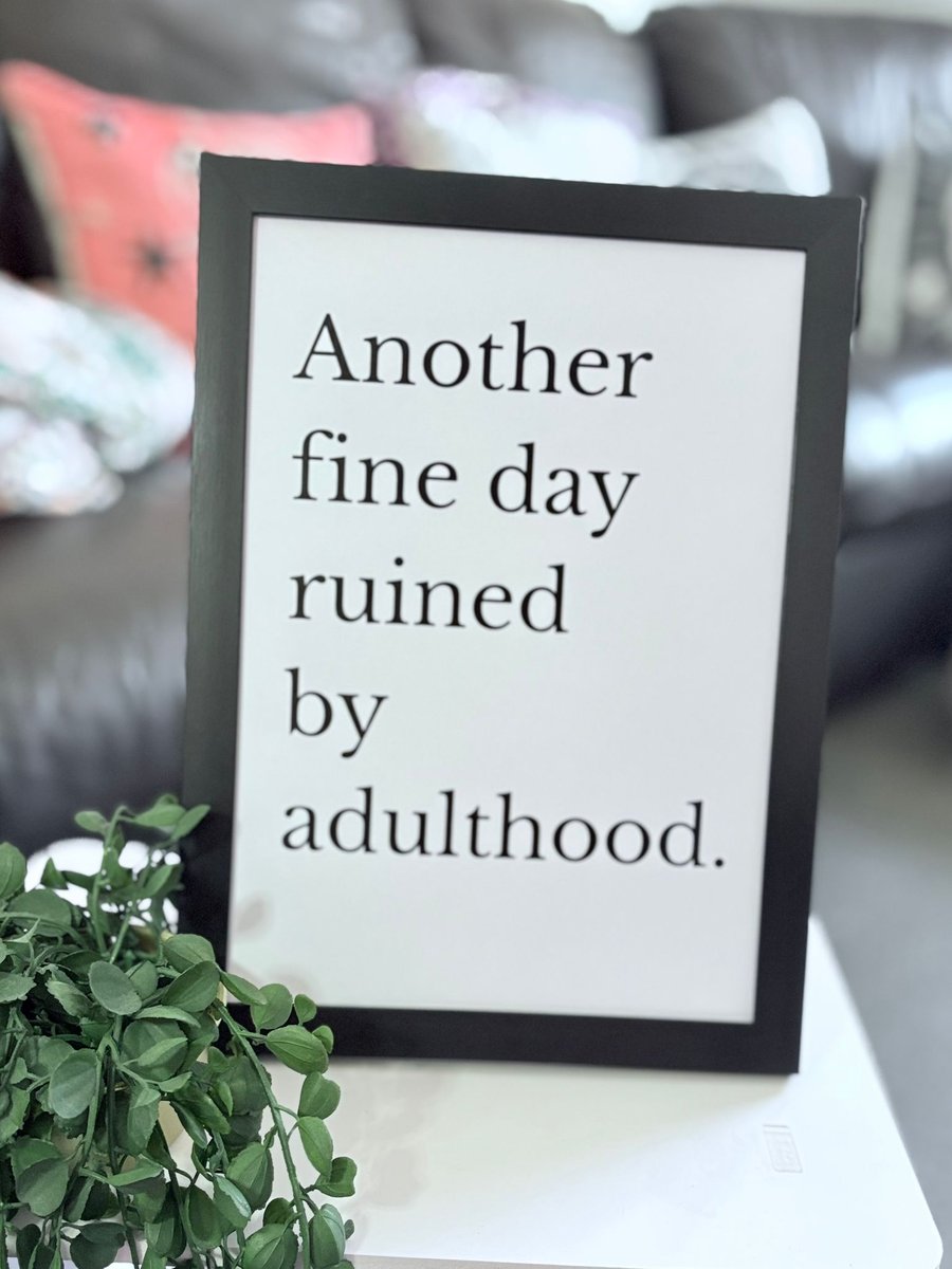 A4 Framed Funny Quote