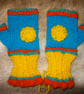 Handspun and Handknit Fingerless Gloves - Image 1