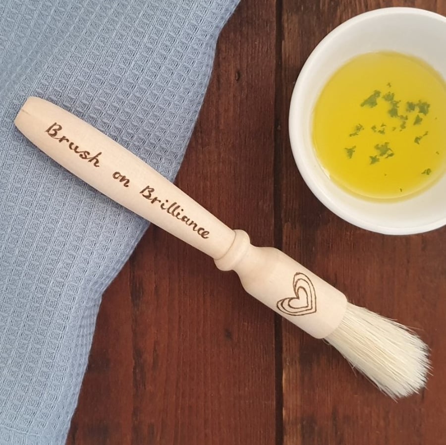 A Pastry Brush, Wooden Utensils. Baker Gifts.