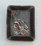 Hare - textile brooch - Image 2