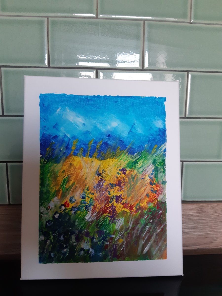  Painting acrylic pallet knife The horseshoe 