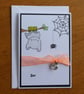 Halloween Card - Bat With Pumpkin Charm - Image 10