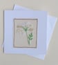 Embroidered Cow Parsley Card - Image 1