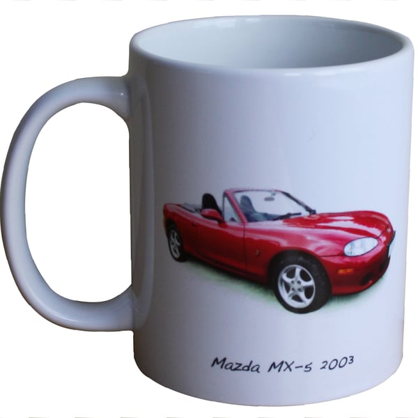 Mazda MX-5 Mk2 2003 - 11oz Ceramic Mug for Japanese fan