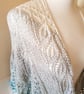 Knitted Lace Shawl, Wild Swan Shawl, Beaded Wrap, Wedding Shawl, Bridal Wrap - Image 3