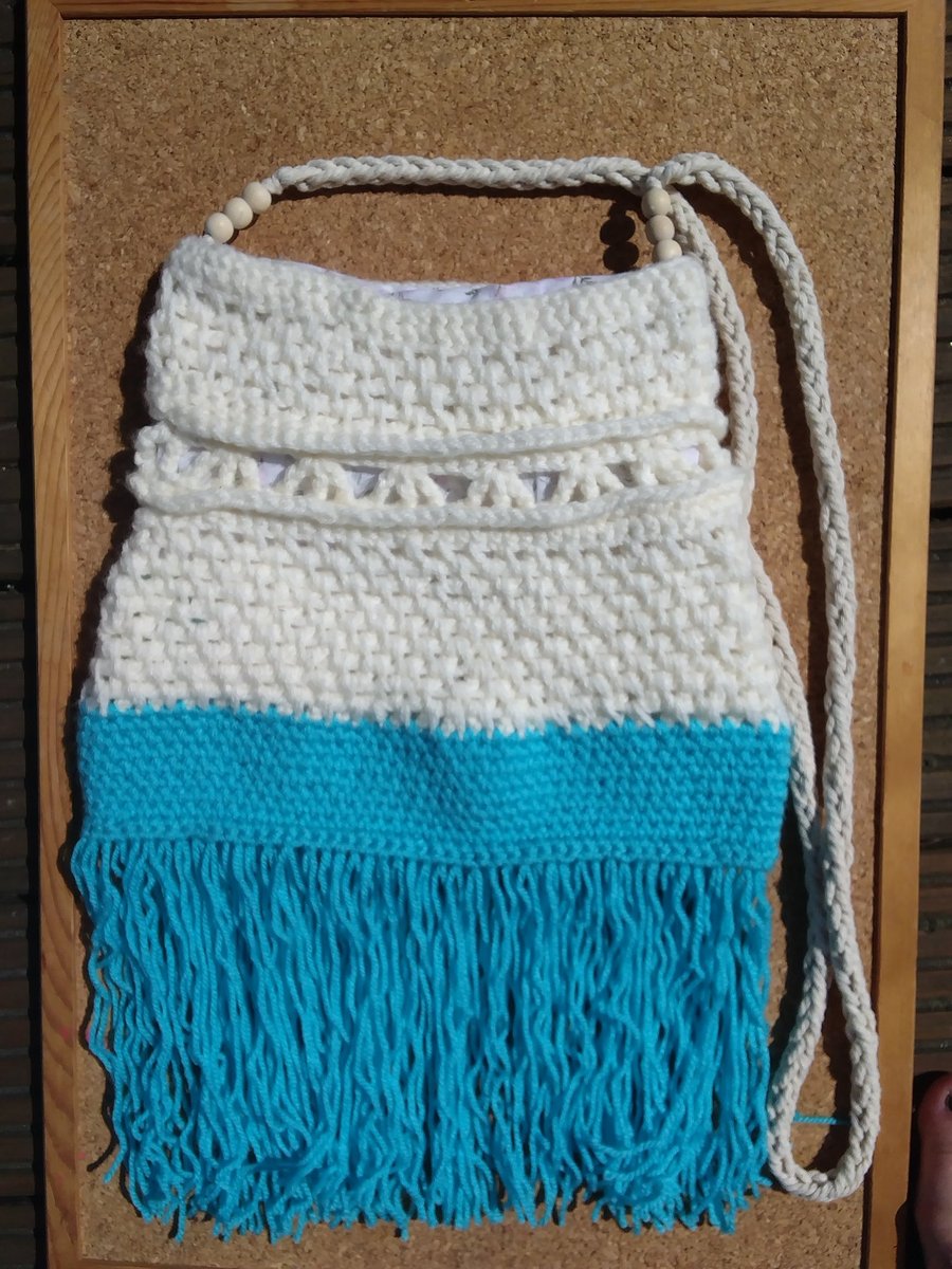 Handmade Crochet Boho Festival bag