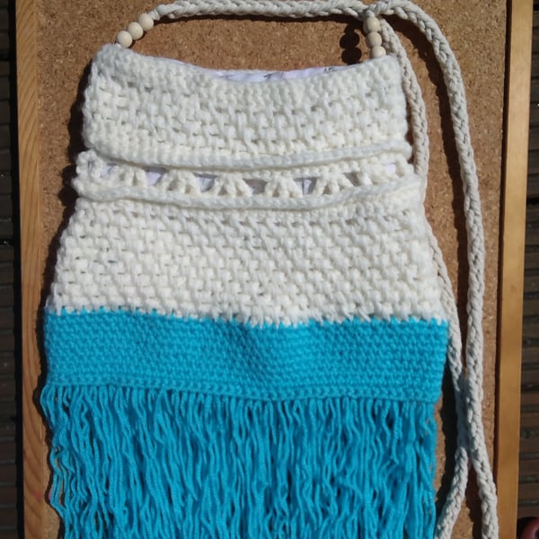 Handmade Crochet Boho Festival bag
