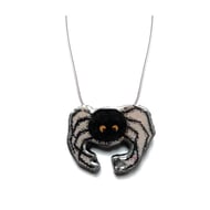 Spooky Spider Arachnid Halloween Resin Necklace by EllyMental