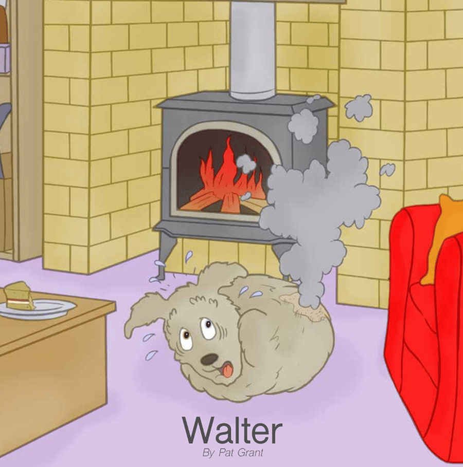 Children's book - Walter - Picture book Illustration Happy Story