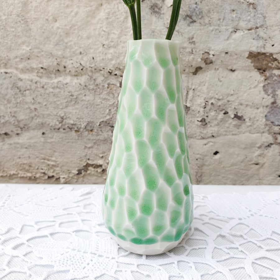 Sea Green Bud Vase