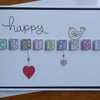 Sale - Happy Christmas Polka Dot Blocks Card