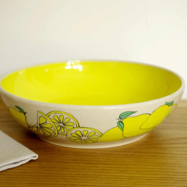 Medium Bowl - Lemon, Yellow