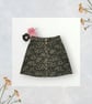 Navy and Gold Printed Cord A-Line Skirt with Pockets. Age 4-5yrs. G42 - Image 4
