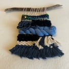 Hand woven wall hanging - Blue 1