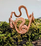 Swirly Copper Ring Made in an Art Nouveau Style - Image 1