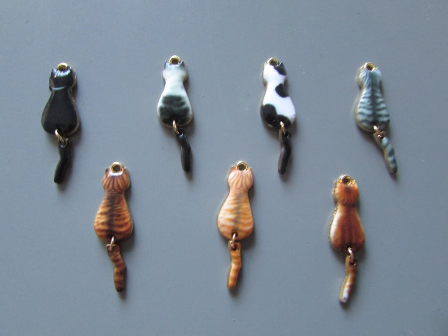 Cat Charms available in 7 designs