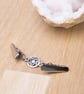Silver cardigan clip - Celtic sweater guard - Shawl or pashmina pin  - Image 2