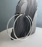 Silver Hoop Earrings - 2mm Sterling Silver - Plain-Smooth - Sizes 40-60mm  - Image 4