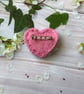 Crochet and Felt Heart Brooch - Image 2