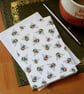 Single Bumble Bee Pattern Greetings Card - A6 Size