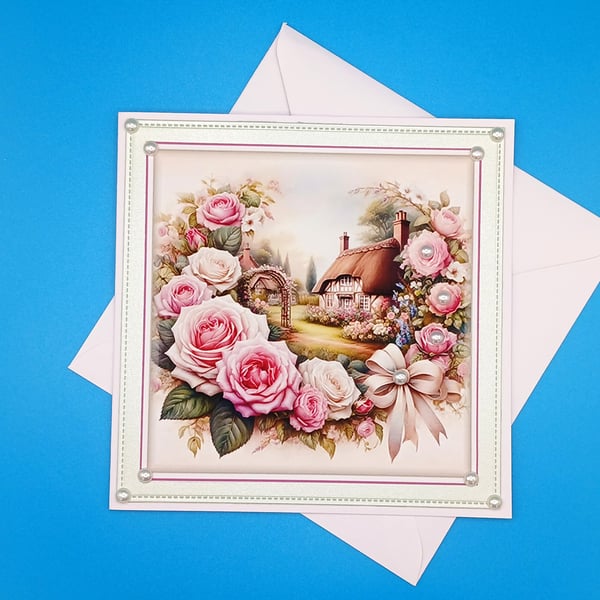 Birthday Card, Female, Handmade 