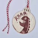 Raaa! Dinosaur Christmas decoration