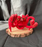 Handmade needle felted Crab - Image 1
