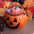 Handmade Pumpkin Candle - Autumn Scented Candle - Halloween Candle
