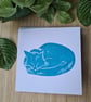 4 sleeping fox notecards thank you cards handprinted art - Image 3