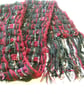 Handwoven Textured Scarf, Loosely Woven, Long Scarf with Fringe 170C - Image 2