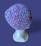 Crocheted Cluster Beanie Hat - Image 1