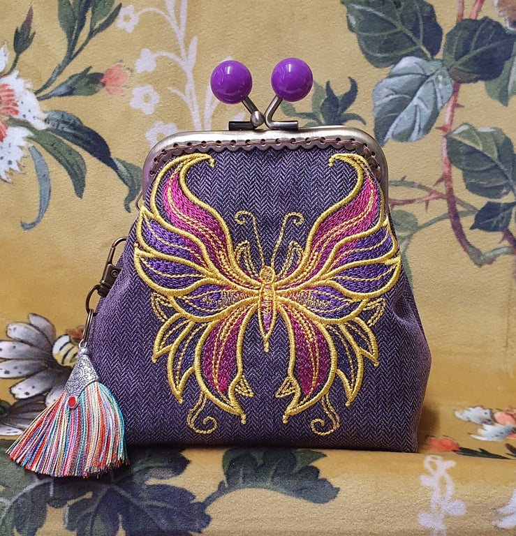 The Gilded Mirage Butterfly Coin Purse
